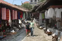 Der Bazar in der Kleinstadt Kruj� n�rdlich von Tirana - Albanien.