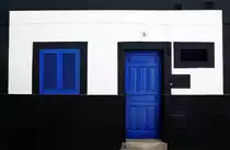 Hausfassade in Puerto de las Nieves - Aufnahme: Oktober 2009.