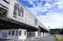 Der ehemaliger Grenz�bergang Marienborn zwischen der BRD und der DDR  bei Helmstedt. Aufnahme: Juli 2006.