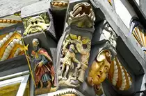 Fachwerk in Marktstra�e von H�xter (Weserbergland). Aufnahme: Juli 2007.