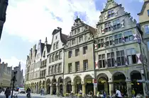 Giebelh�user am Prinzipalmark in M�nster. Aufnahme: Juli 2007.