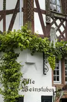 Ein teil des Hauses �Alte Weinstuben� in Ernst an der Mosel. Aufnahme: Juli 2007.