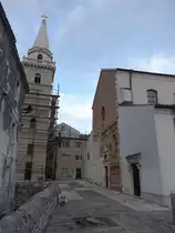 Senj, Romanische St. Marien Kathedrale, erbaut im 12. Jahrhundert (23.09.2015)