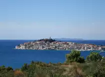 Aussicht auf Primosten mit der Altstadt Raduča (23.09.2015)