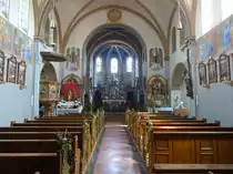 S�nzhausen, Innenraum der Pfarrkirche St. Georg (19.04.2015)