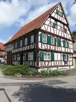 Fachwerkhaus in der unteren Schulstra�e in Gruibingen (10.05.2015)