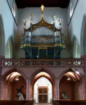 Neustadt, St.Jakobusm�nster, die Orgel von 1910, 1995 erneuert und erweitert, Juli 2015