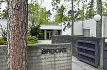 Der Eingang zum Br�cke-Museum in Berlin-Dahlem. Aufnahme: 3. Mai 2008.