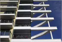 Bremerhaven. Detail des neuen Wohnhauses  Weser view . 25.10.2015