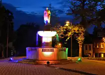 Marktbrunnen in Z�lpich bei Nacht - 13.09.2015