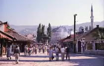 Ba�čar�ija in Sarajevo. Aufnahme: Juli 1984 im damaligen Jugoslawien (digitalisiertes Negativfoto).