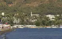 Mamaris von Atat�rk Caddesi aus gesehen. Aufnahme: Oktober 2010.