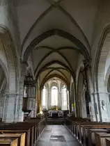 Vitteaux, Innenraum der Kirche Saint-Germain d’Auxerre (27.10.2015)