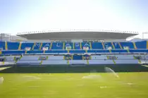 Estadio La Rosaleda in M�laga. Aufnahme: Juli 2014.