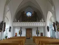 Sch�nberg, Orgelempore der St. Margaretha Kirche (24.05.2015)