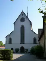 Windisch, die Westfassade mit dem Haupteingang der ehemaligen klosterkirche K�nigsfelden, Sept.2015