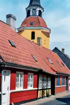 In der T�rngate von F�borg. Da meine Digicam Versagte, wurde das Foto mit einer Pentacon Pentina fm von 1964 aufgenommen. Belichtungszeit 1/60, Blende 16. F�borg, 21.06.2015