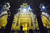 Mihrab der Moschee in der Mezquita–Catedral von C�rdoba. Aufnahme: Juli 2014.