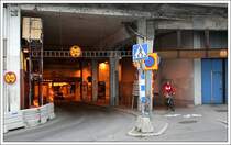 Marodes Verkehrsbauwerk Slussen in Stockholm. Das Verkehrsbauwerk liegt bei der Schleuse zwischen Gamla stan und S�dermal. Einstmal ein vorbildliches Kreuzungsbauwerk (gebaut 1935) mit mehrern Ebenen und Kleeblattform, hat es heute dringend eine Erneuerung n�tig. 28.8.2007 (Matthias)
