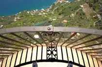Aussicht auf Atrani von Villa Cimbrone in Ravello an der Amalfik�ste. Aufnahme: Juli 2011.