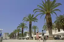 Riva in Trogir. Aufnahme: Juli 2009.