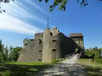 K�ssaburg, mit dieser Ansicht empf�ngt die Burgruine seine Besucher, Sept.2015