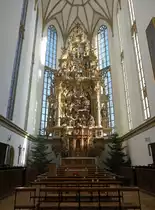 Augsburg, Hochaltar in der St. Ulrich und Afra Kirche, erbaut von Hans Krumpers (20.12.2015)