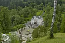 Die �K�nigliche Vill Schloss Linderhof in der oberbayerischen Gemeinde Ettal im s�dlichen Bayern. Aufnahme: Juli 2008.