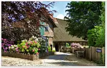 Freilichtmuseum Kiekeberg, Eingang/Ausgang, geh�rt zur Gemeinde Rosengarten vor den Toren Hamburgs, Juni 2013.