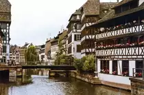 La Petite France in Stra�burg (Strasbourg). Aufnahme: Juni 1984 (Bild vom Negativ).