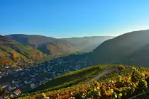 Dernau im Ahrtal mit Blick in Richtung N�rburgring - 27.10.2015