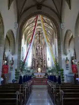 Gro�lellenfeld, Innenraum der Pfarrkirche Beatae Mariae Virgines (04.06.2015)