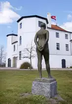 Schloss Brundlund in Aabenraa (Apenrade) in S�nderjylland / Nordschleswig. Aufnahme: M�rz 2003.