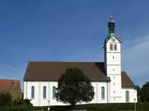 G�rwil im Hotzenwald (S�dschwarzwald), die katholische Kirche St.Bartholom�us aus dem 16.Jahrhundert, Sept.2015