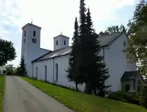 Herrischried im Hotzenwald (S�dschwarzwald), die katholische Kirche St.Zeno, erbaut nach dem Brand der Vorg�ngerkirche von 1849, Sept.2015