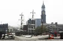 Das Viertel um die St. Michaelis-Kirche in Hamburg. Aufnahme: Mai 2013.