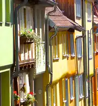 Bunte H�user in der Altstadt von M�hlhausen/Th�r
29.08.2015