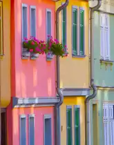 Bunte H�user in der Altstadt von M�hlhausen/Th�r
30.08.2015