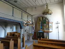 Laubendorf, Innenraum der Ev. St. Georg Kirche (02.08.2015)
