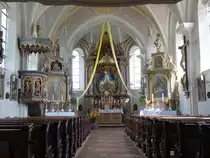 M��ling, barocker Innenraum der Maria Himmelfahrt Kirche (15.08.2015)