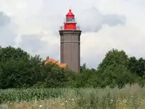 Ostsee-Leuchtturm Dahmesh�ved (Landkreis Ostholstein), zwischen Fehmarn und Travem�nde, erbaut 1878/79. Aufnahme vom 19.07.2011.