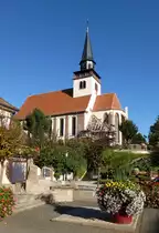 Lauterburg (Lauterbourg), die katholische Dreifaltigkeitskirche, erbaut 1716, Sept.2015