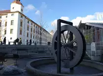 Kempten, Brunnen an der Gerberstra�e (29.01.2016)