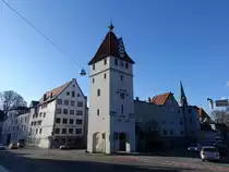 Kempten, Illertor und Gasthof Engel an der Burgstra�e (29.01.2016)