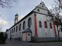 Bad W�rishofen, Klosterkirche der Dominikanerinnen, erbaut von 1719 bis 1721 (26.01.2016)
