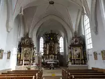 Osterm�nchen, Alt�re in der St. Stephanus und Laurentius Kirche (09.02.2016)