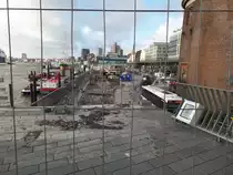 Hamburg am 9.12.2015, Abri� der alten Hochwasserschutzanlage am Johannisbollwerk/Vorsetzen  / 