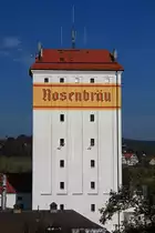 Wasserturm der Rosenbrauerei in P��neck im Oktober 2015