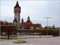Zoppot. Das Badehaus im Fr�hjahr 1974. Scan vom Dia.