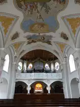 Oberornau, Orgelempore in der St. Andreas Kirche (28.02.2016)